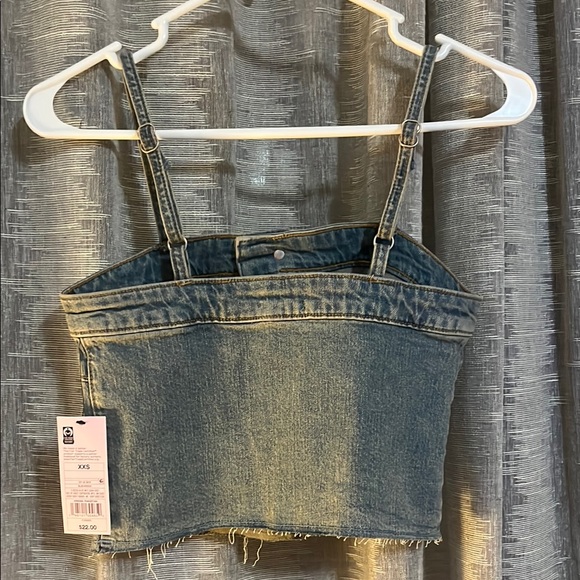 Wild fable Denim Blue Women's crop Top - Picture 3 of 3